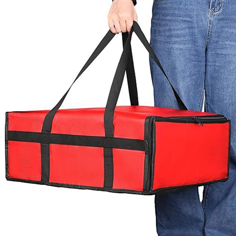 Food Storage Keep Hot - Dual Zippers Pizza Carrier Bag Fully