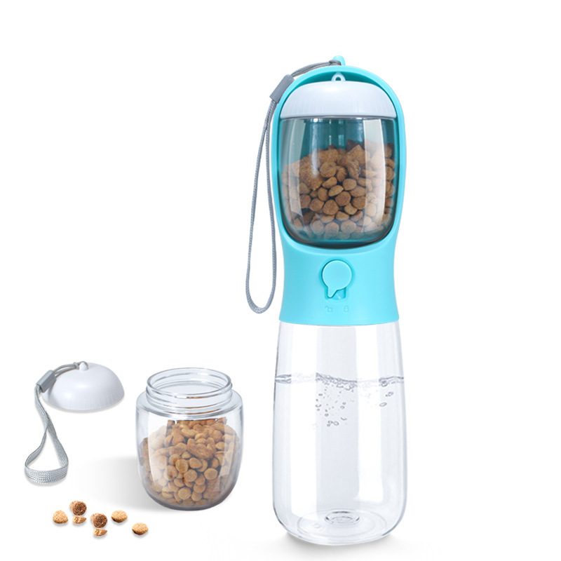 Food Storage Necessities - Dog Water Bottle with Food Container,