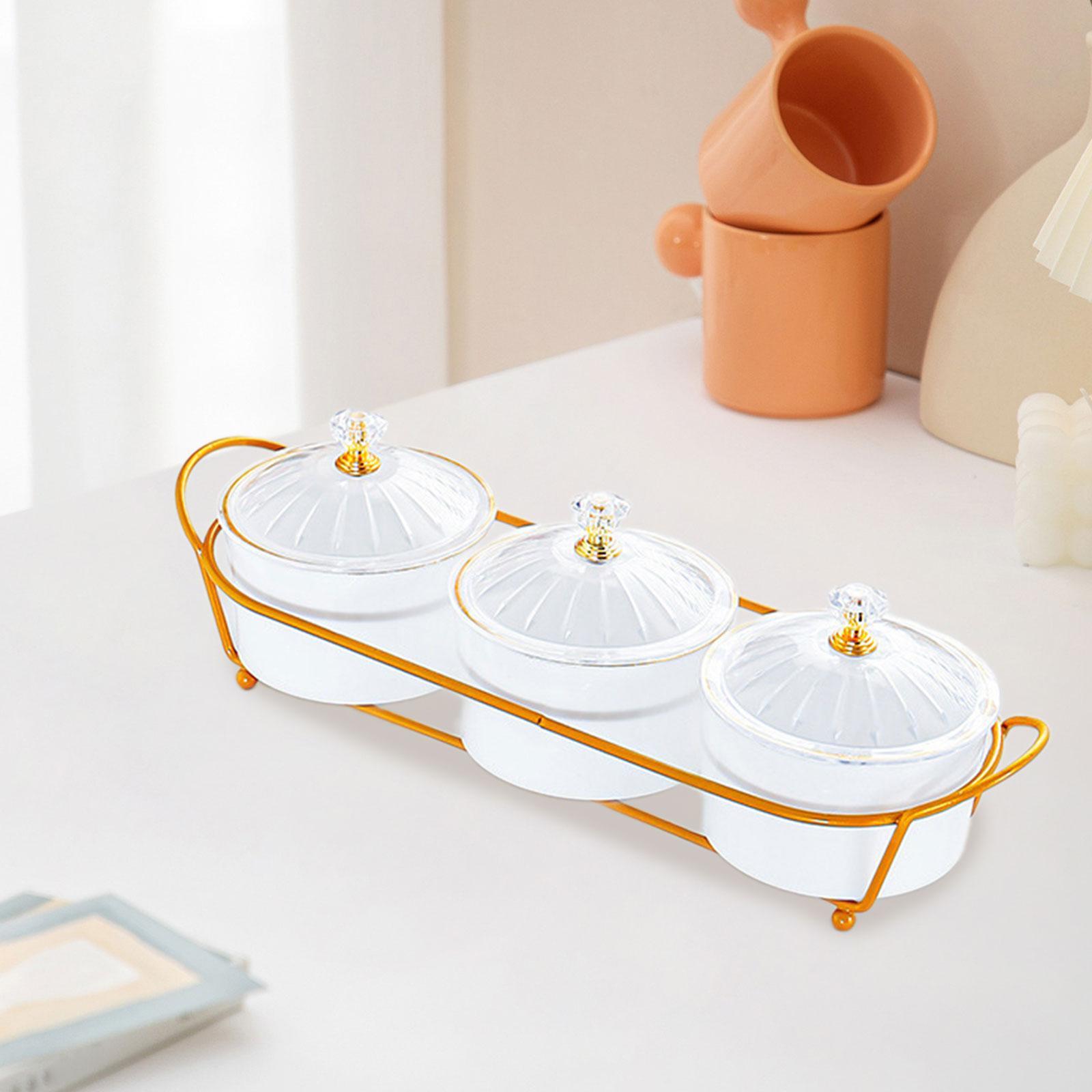 Food Storage With Compartments - Appetizer Serving Tray Multi Compartment Fruit