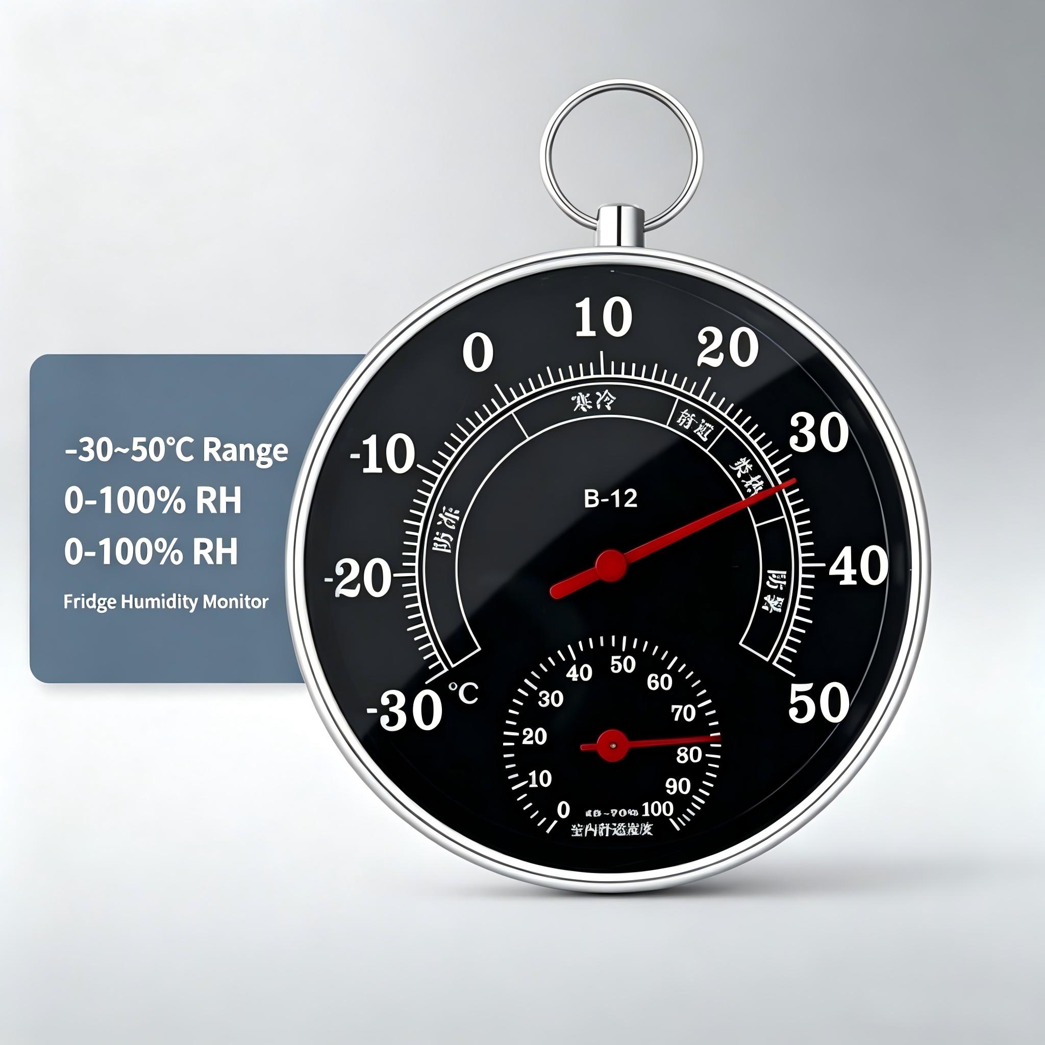 Food Storage Range - Refrigerator Hygrometer for Kitchen Food Storage