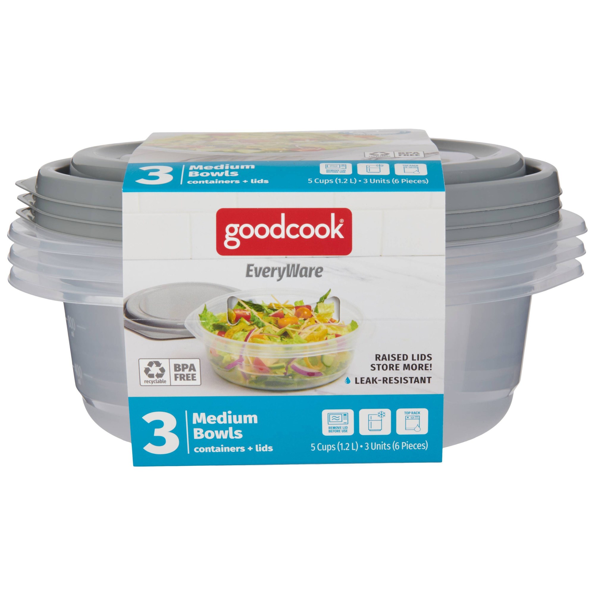 6pcs Round 5 Cup Food Storage  - đánh giá và giá Food Storage Pantry