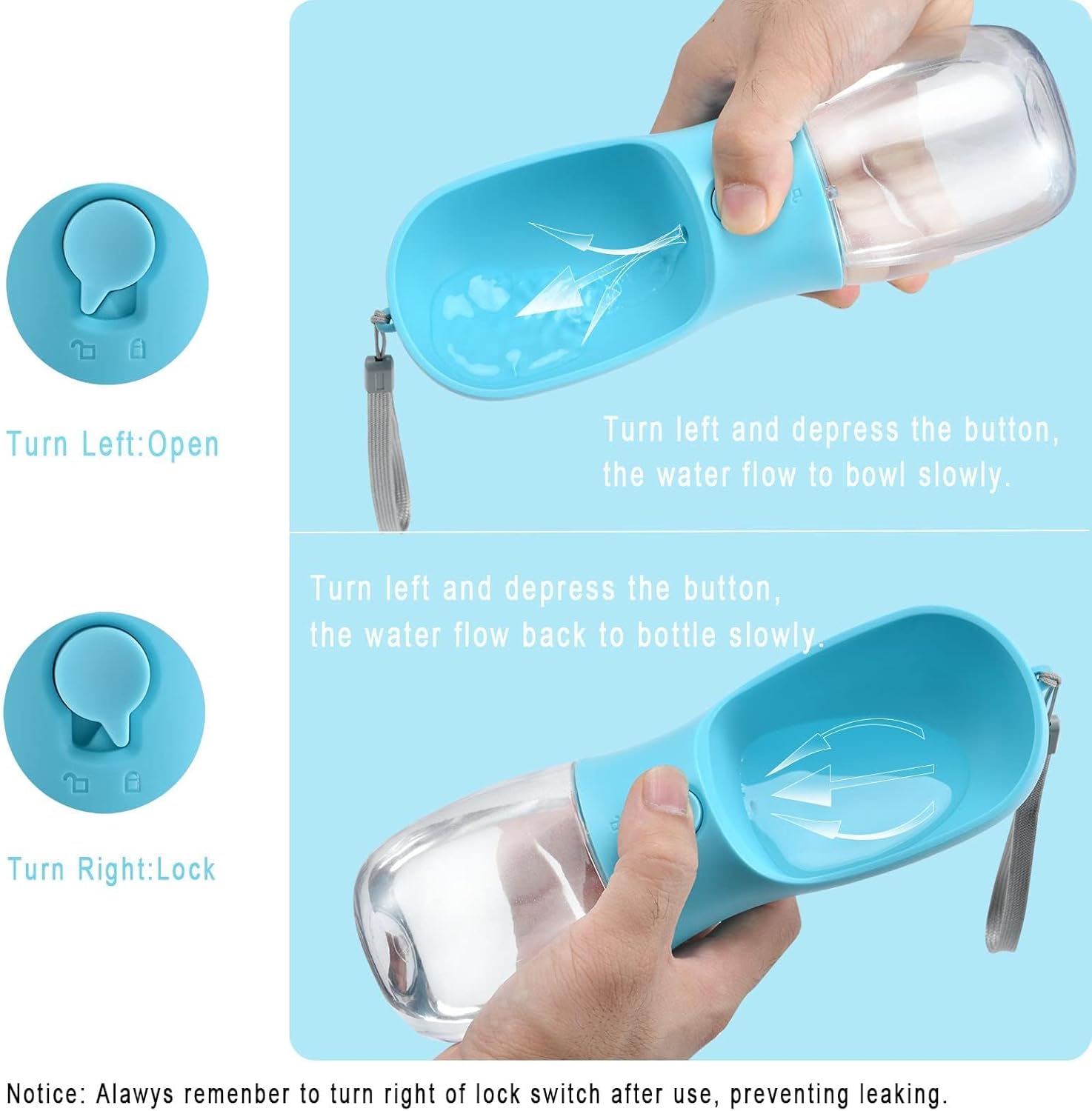 Dog Water Bottle with Food Con - đánh giá và giá Food Storage Necessities