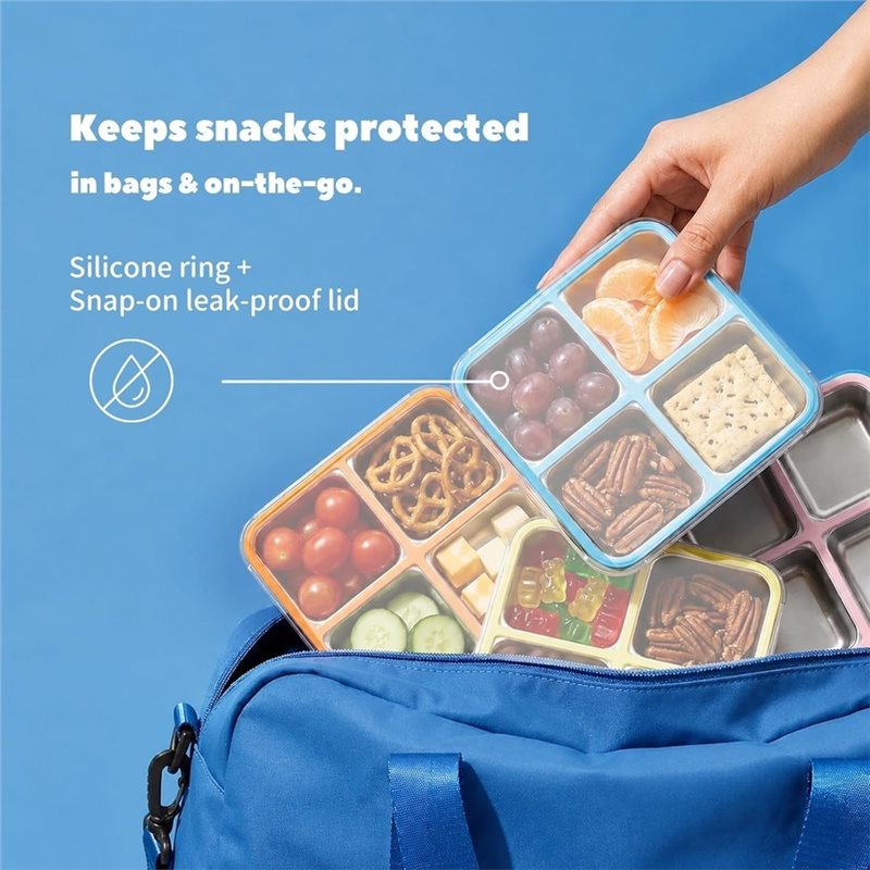 GIGI 4Pack Stainless Steel Sna - đánh giá và giá Food Storage With Compartments