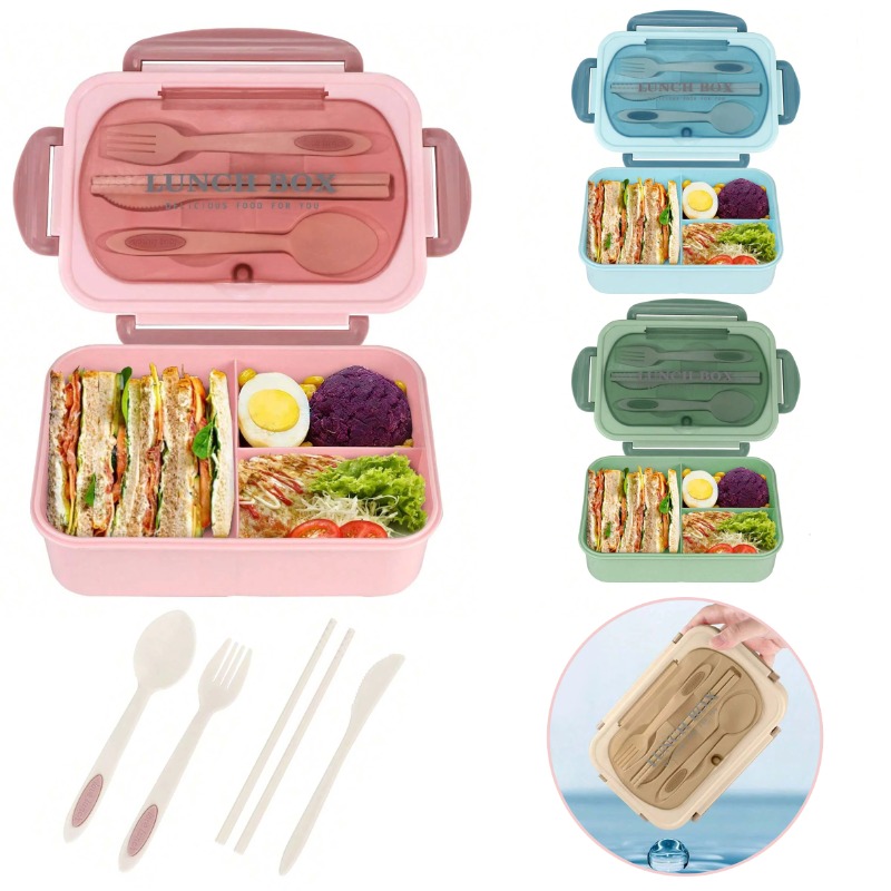 3pcs/1pc Bento Box Adult Lunch - đánh giá và giá Food Storage With Compartments