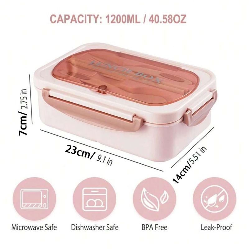 3pcs/1pc Bento Box Adult Lunch - đánh giá và giá Food Storage With Compartments