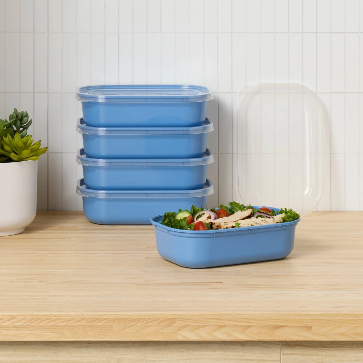 2026 New Blue Single Compartme - đánh giá và giá Food Storage With Compartments