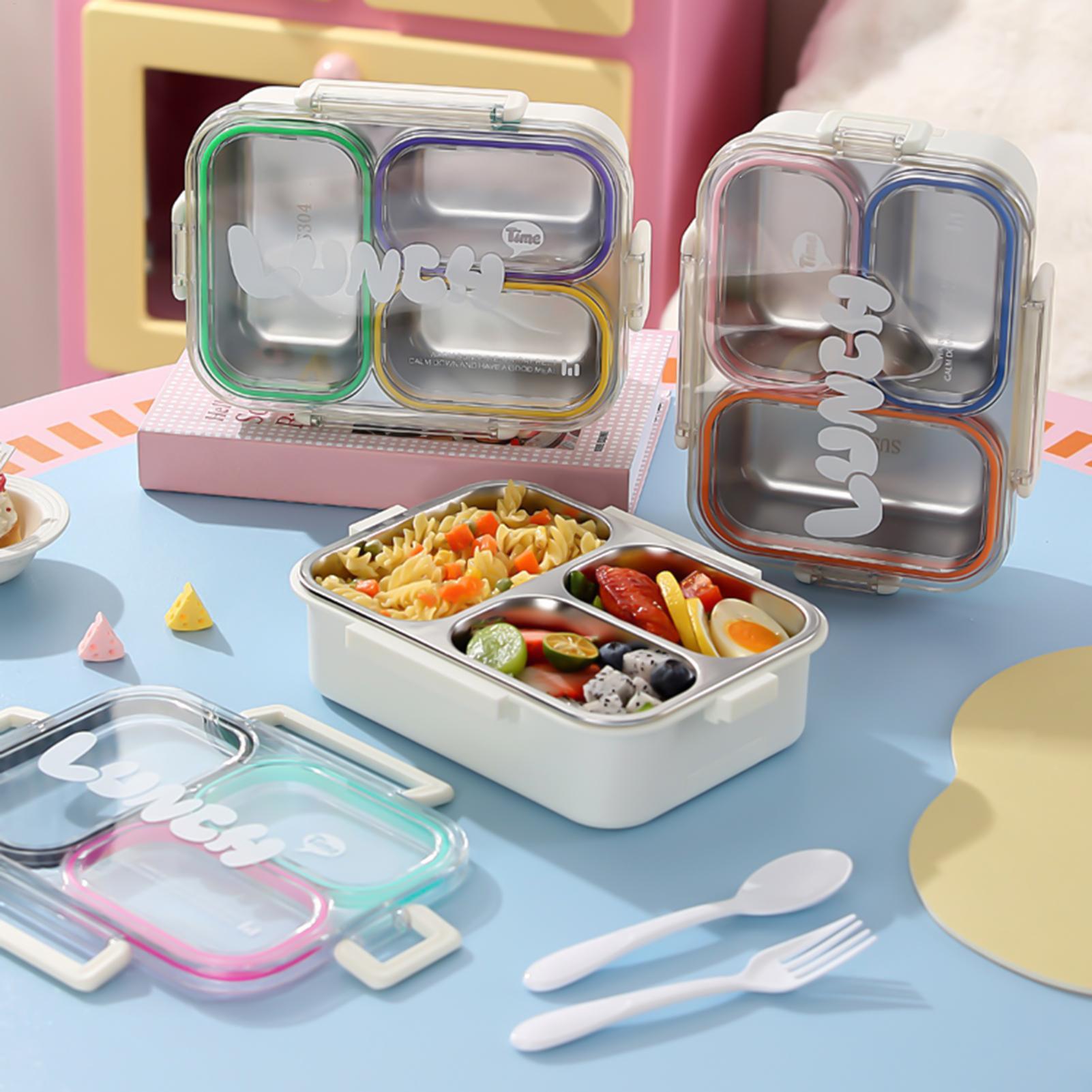 Stainless Steel Lunch Box 3 Co - đánh giá và giá Food Storage With Compartments