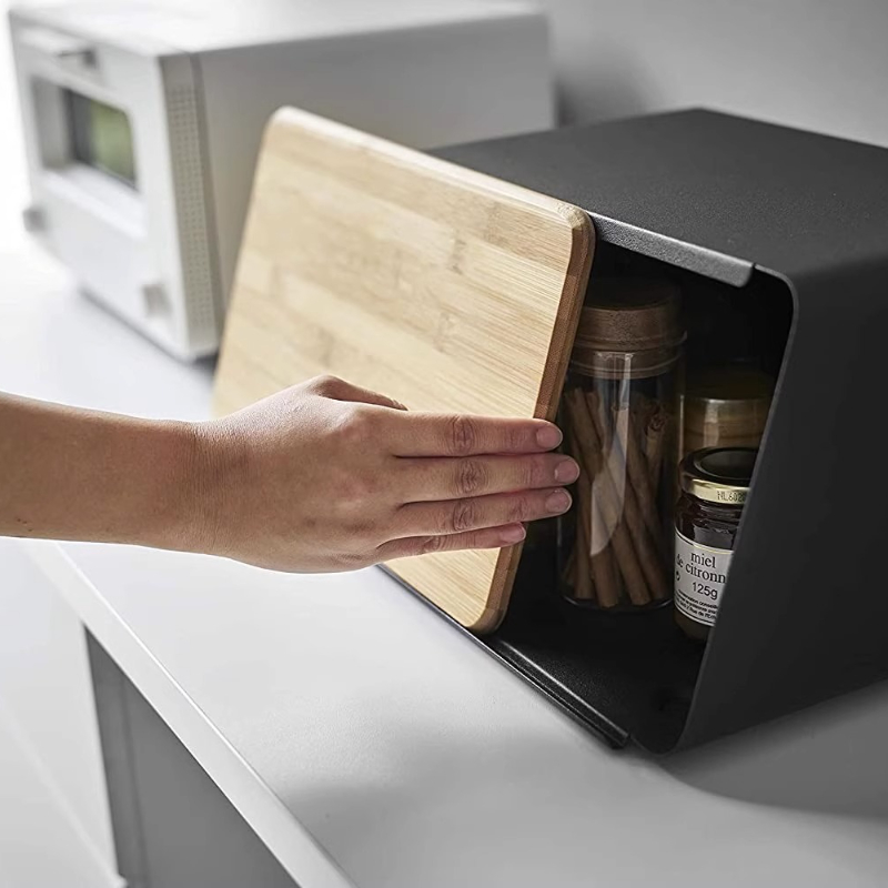 Bamboo Bread Box for Kitchen S - đánh giá và giá Food Storage Pantry