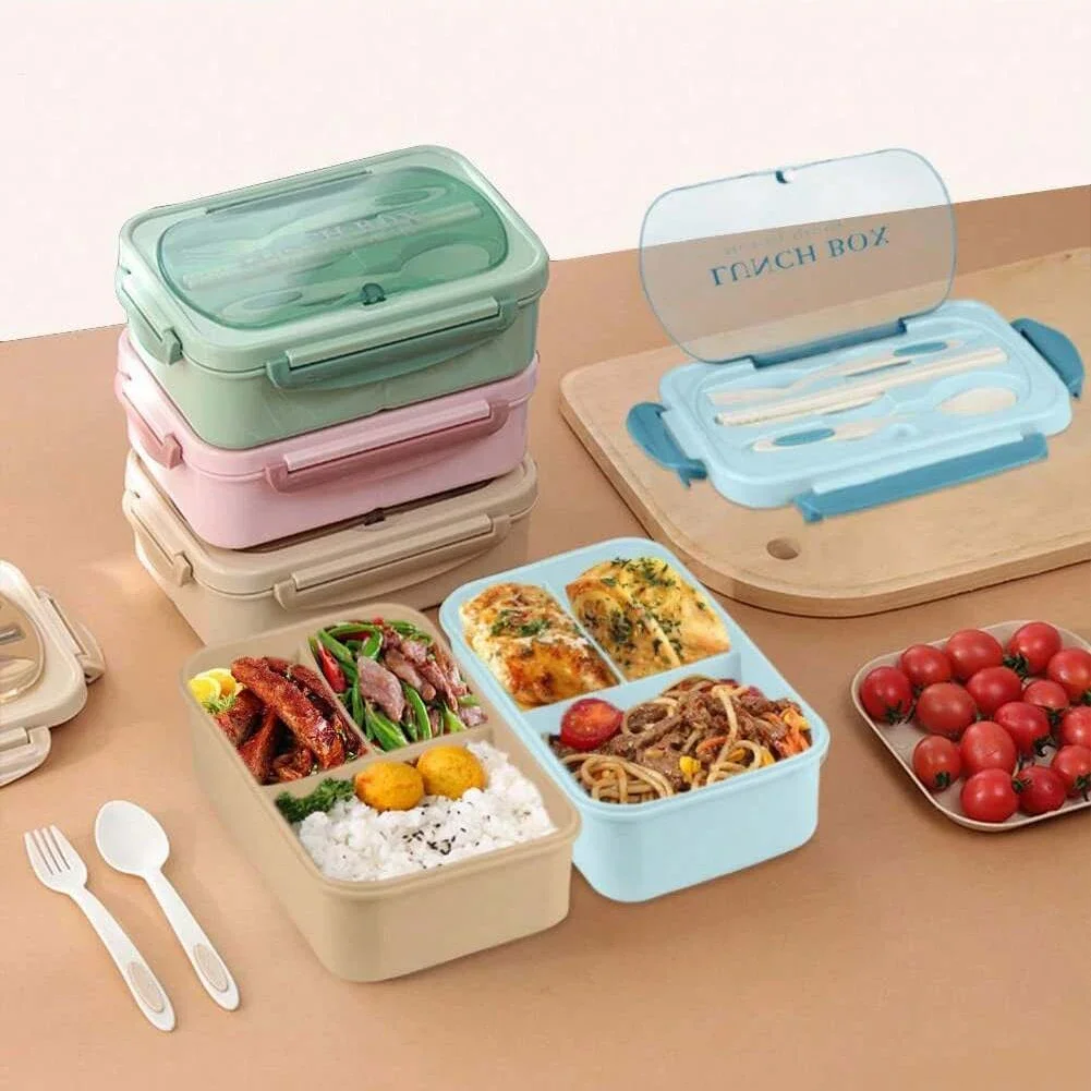 Bento Box Adult Lunch Box, Con - đánh giá và giá Food Storage With Compartments