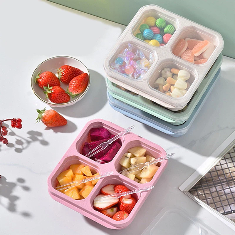 4 Grids Food Storage Box Porta - đánh giá và giá Food Storage With Compartments