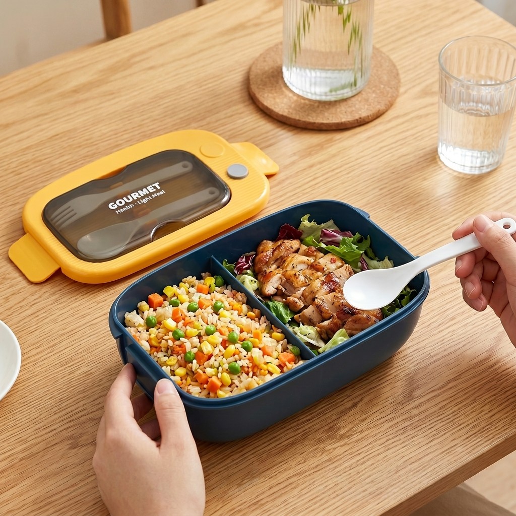 Microwavable Plastic Bento Box - đánh giá và giá Food Storage With Compartments
