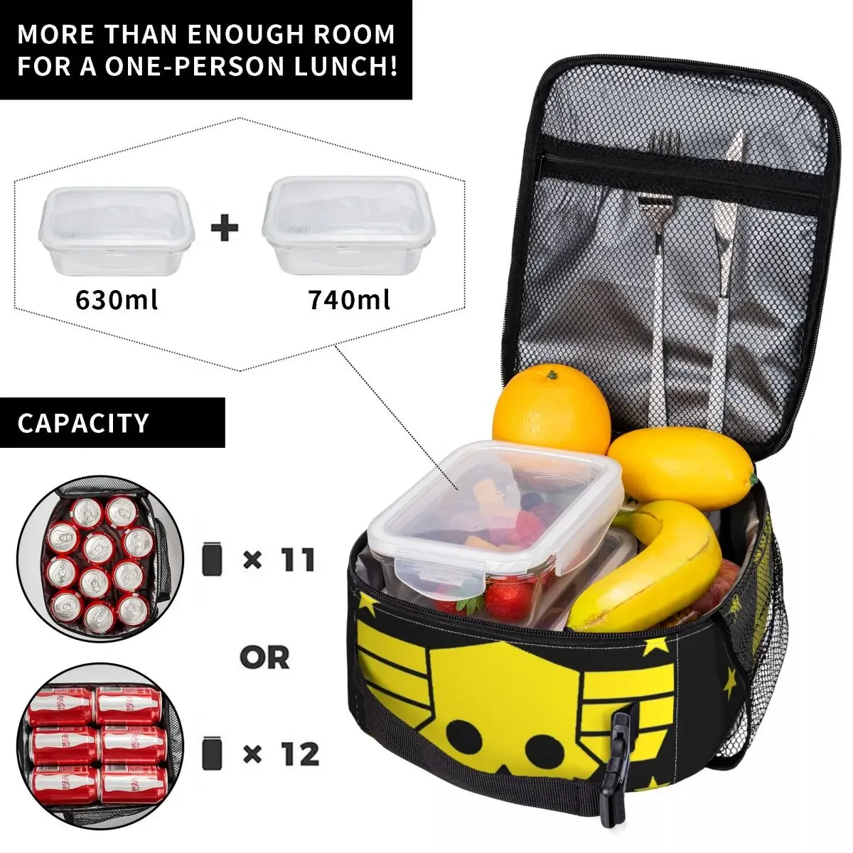 Insulated Lunch Bag Helldivers - đánh giá và giá Food Storage With Compartments